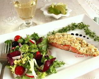 Слоеный лосось и супербыстрый десерт