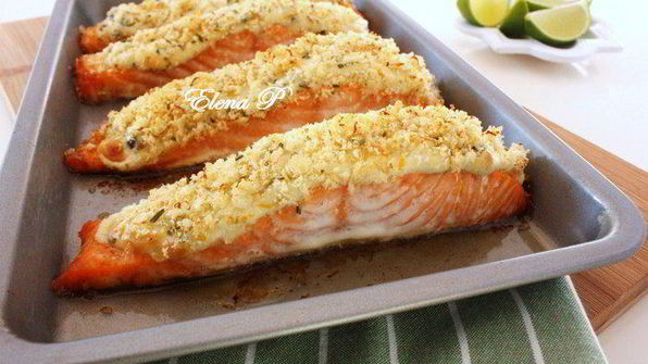 слоеный лосось и супербыстрый десерт