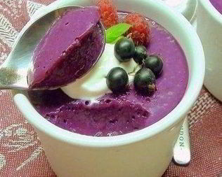 Десертное суфле из ягод со сгущенкой