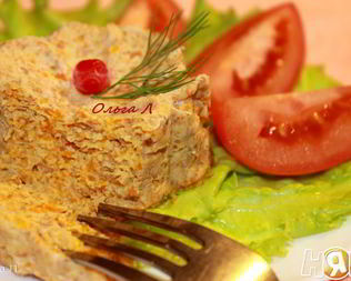 Куриное суфле с овощами