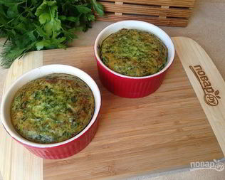 Морковно-шпинатное суфле