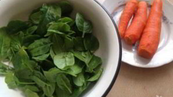 морковно-шпинатное суфле