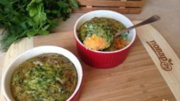 морковно-шпинатное суфле