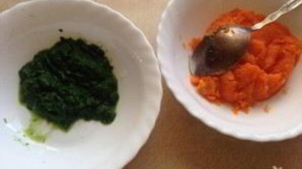 морковно-шпинатное суфле