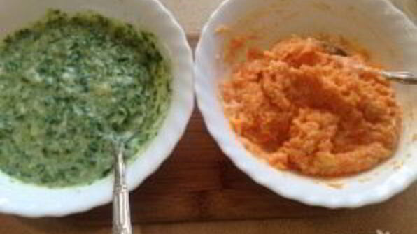 морковно-шпинатное суфле