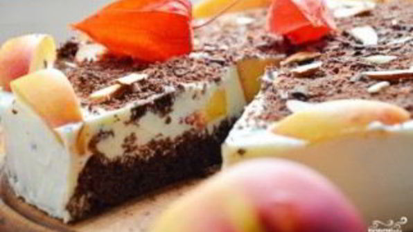 персиковый торт-суфле