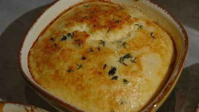 Суфле из козьего сыра и тимьяна