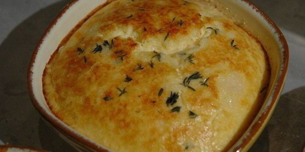 Рецепт суфле из козьего сыра и тимьяна