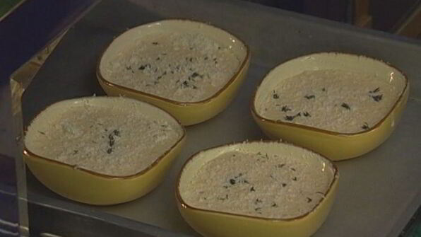 суфле из козьего сыра и тимьяна