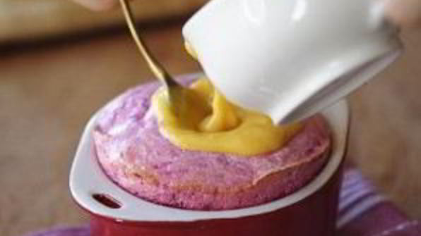 свекольное суфле с апельсиновым курдом