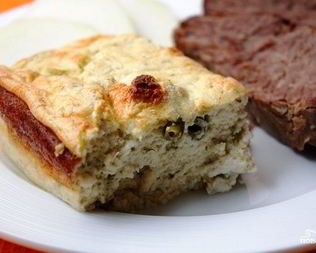 Творожное суфле с зеленой фасолью