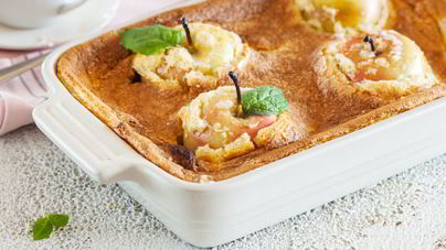 Яблоки в манном суфле