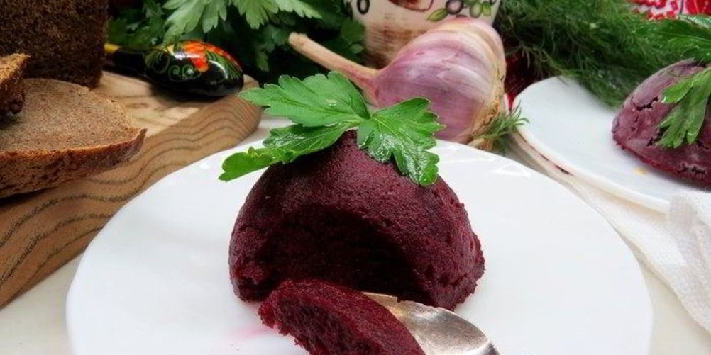 Рецепт свекольный сорбет с бородинским хлебом