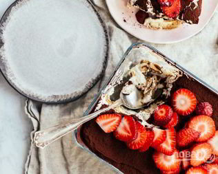 Тирамису клубничный