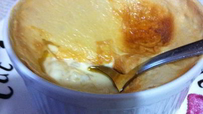 Топленый рисовый пудинг под пенкой