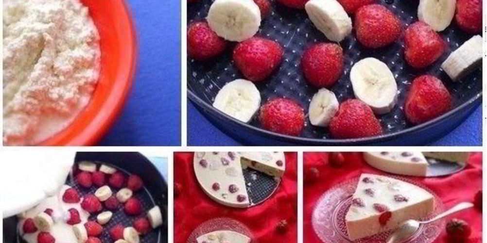 Рецепт творожно-фруктовый десерт со свежей клубникой