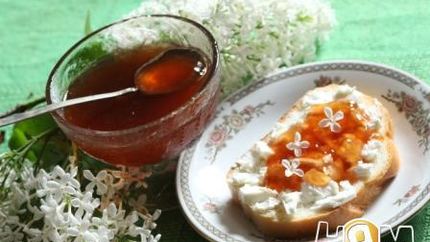 Желе из цветов сирени