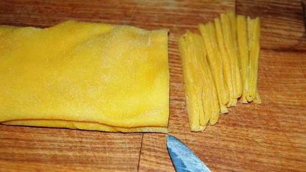 домашняя яичная лапша