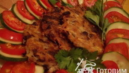 Драники с грибами