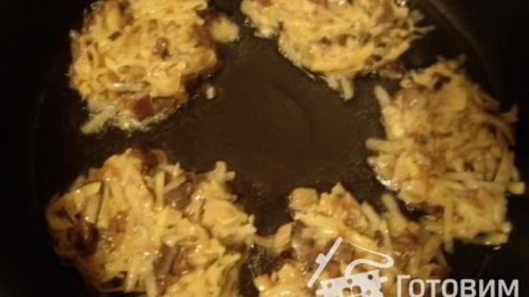 драники с грибами