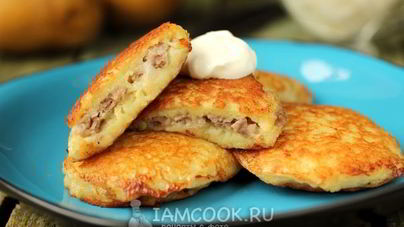 Драники с мясом