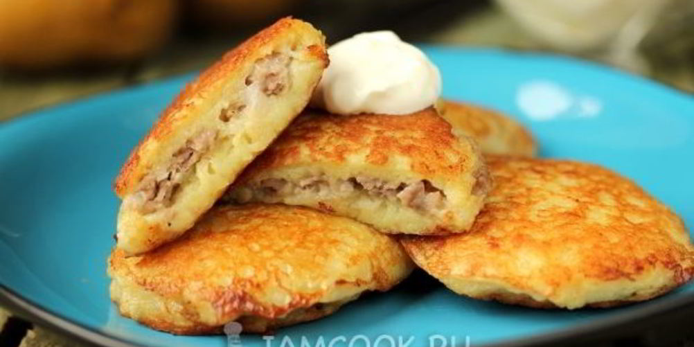 Рецепт драники с мясом