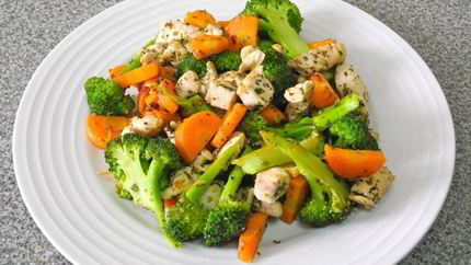 Гарнир из брокколи