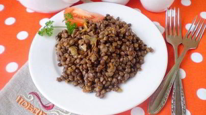 Гарнир из чечевицы
