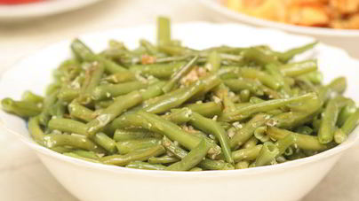 Гарнир из стручковой фасоли