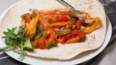 Гарнир из запеченных перцев