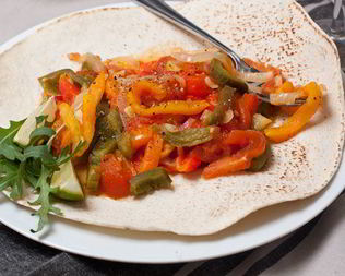 Гарнир из запеченных перцев