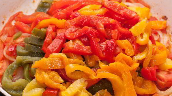 гарнир из запеченных перцев