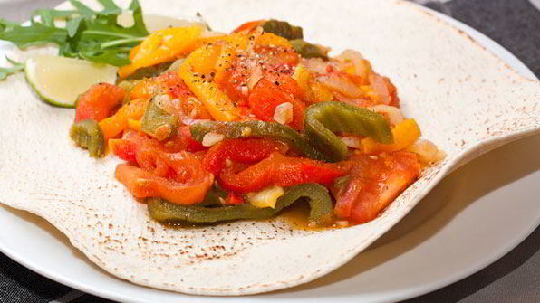 гарнир из запеченных перцев