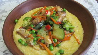 Гарнир к кукурузной каше