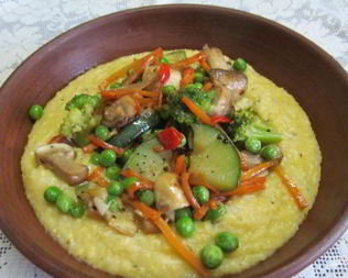 Гарнир к кукурузной каше