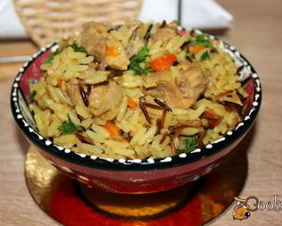 Ароматный рис Акватика Mix с мясом и ягодами годжи в мультиварке