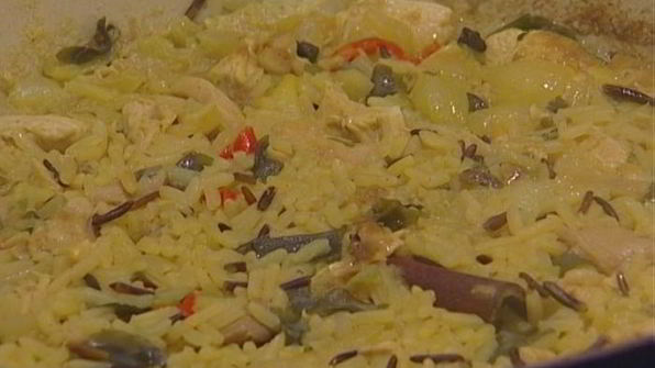 ароматный рис с цыпленком