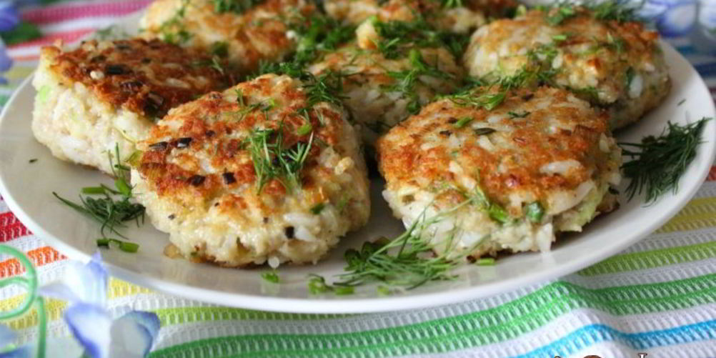 Рецепт биточки из трески с рисом