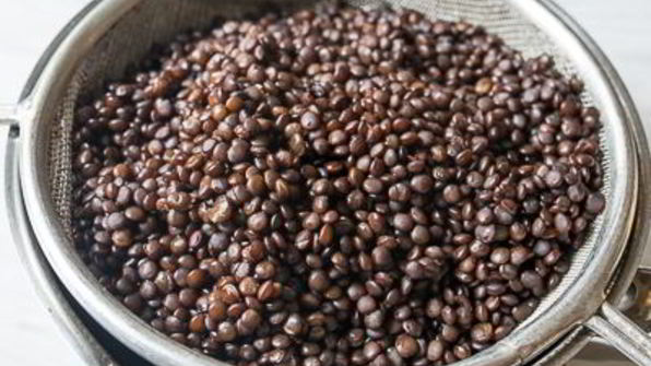 чечевица белуга с овощами