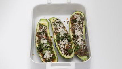 Чечевица с цукини