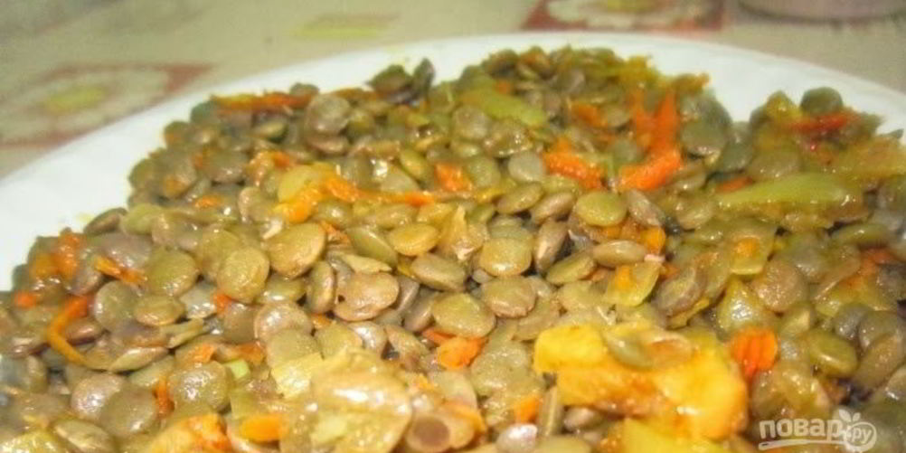 Рецепт чечевица желтая на сковороде