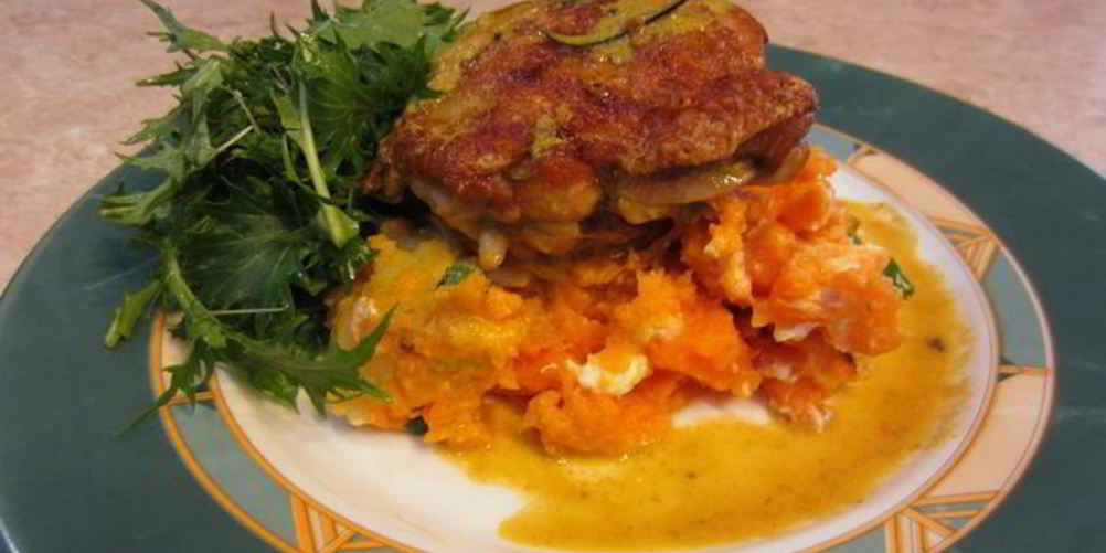 Рецепт картофель и батат с сыром фета