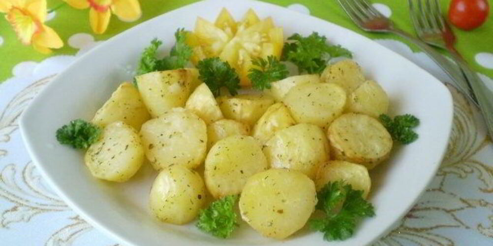 Рецепт картофель кусочками в духовке