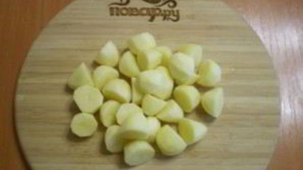 картофель кусочками в духовке