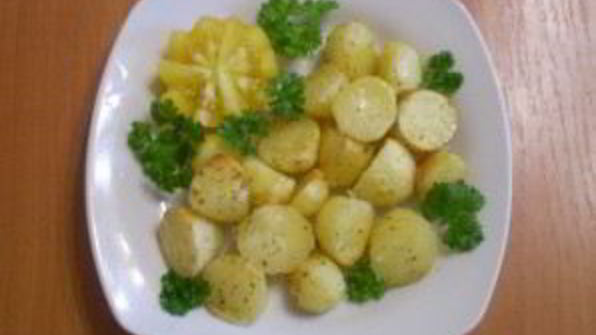 картофель кусочками в духовке
