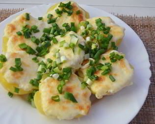 Картофель под сыром