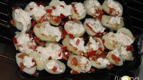 картофель с брынзой