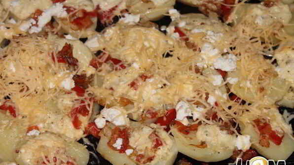 картофель с брынзой