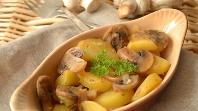 Картофель с грибами в рукаве