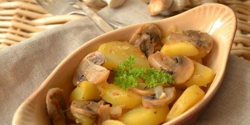 Рецепт картофель с грибами в рукаве